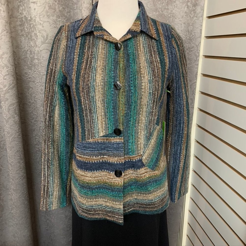 NWT - Trisha Tyler Button Front Long Sleeve Jacket